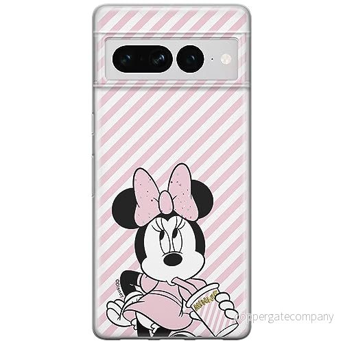 ERT GROUP mobiltelefonfodral för Google PIXEL 7 PRO originalt och officiellt licensierat Disney mönster Minnie 017 optimalt anpassad till formen på mobiltelefonen, fodral tillverkad av TPU plast 5905795162856