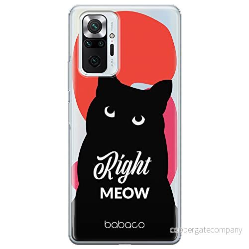 ERT GROUP mobiltelefonfodral för Xiaomi REDMI NOTE 10 PRO originalt och officiellt licensierat Babaco mönster Cats 004 optimalt anpassad till formen på mobiltelefonen, gedeeltelijk transparant 5905131090935