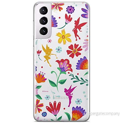 ERT GROUP mobiltelefonfodral för Samsung S21 originalt och officiellt licensierat Disney mönster Tinker Bell 001 optimalt anpassad till formen på mobiltelefonen, gedeeltelijk transparant 5903932294026