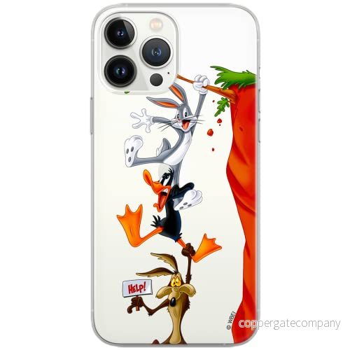 ERT GROUP mobiltelefonfodral för Apple Iphone 6/6S originalt och officiellt licensierat Looney Tunes mönster 005 Vit optimalt anpassad till formen på mobiltelefonen, gedeeltelijk transparant 5903040895887