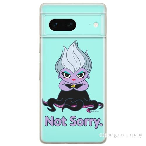 ERT GROUP mobiltelefonfodral för Google PIXEL 7 originalt och officiellt licensierat Disney mönster Ursula 004 optimalt anpassad till formen på mobiltelefonen, fodral tillverkad av TPU plast 5905795150921