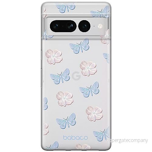 ERT GROUP mobiltelefonfodral för Google PIXEL 7 PRO originalt och officiellt licensierat Babaco mönster Flowers 043 optimalt anpassad till formen på mobiltelefonen, gedeeltelijk transparant 5905795172657