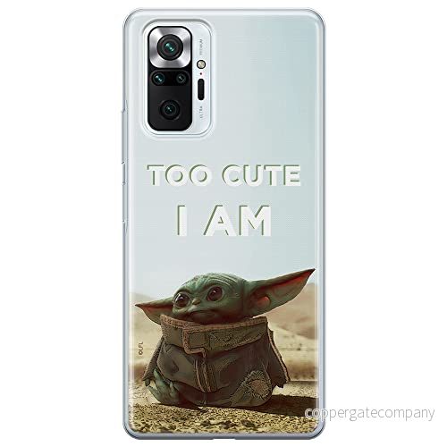 ERT GROUP mobiltelefonfodral för Xiaomi REDMI NOTE 10 PRO originalt och officiellt licensierat Star Wars mönster Baby Yoda 004 anpassad till formen på mobiltelefonen, fodral tillverkad av TPU plast 5903932818987