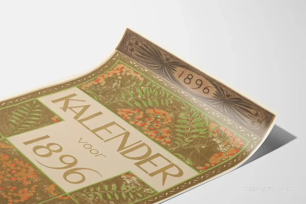 Posterkalender 1896 med blomstermotiv - Bild 3