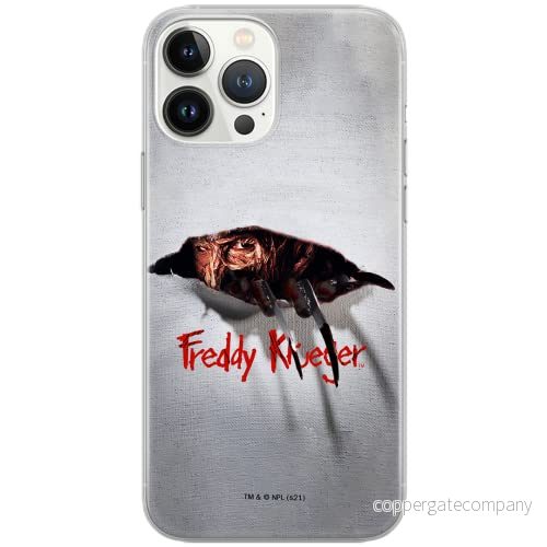 ERT GROUP mobiltelefonfodral för Iphone 13 PRO originalt och officiellt licensierat Horror mönster Nightmare of Elm Street 008 anpassad till formen på mobiltelefonen, fodral tillverkad av TPU plast 5905511089351
