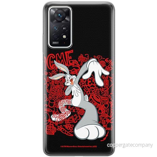 ERT GROUP mobiltelefonfodral för Xiaomi REDMI NOTE 11 PRO 5G/ 4G originalt och officiellt licensierat Looney Tunes mönster Bugs 018, fodral tillverkad av TPU plast 5905795082109