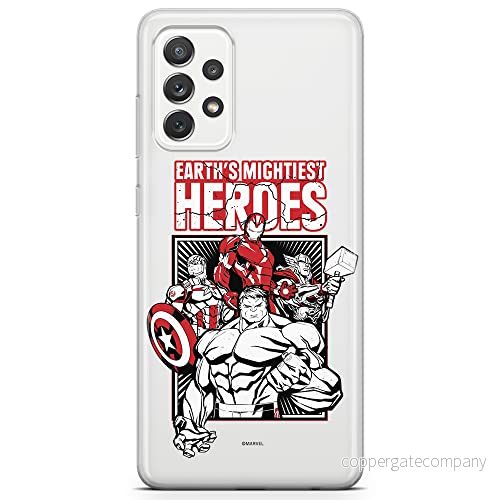 ERT GROUP mobiltelefonfodral för Samsung A72 5G originalt och officiellt licensierat Marvel mönster Avengers 005 optimalt anpassad till formen på mobiltelefonen, gedeeltelijk transparant 5903040081778