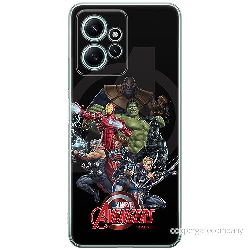 ERT GROUP mobiltelefonfodral för Xiaomi REDMI NOTE 12 4G originalt och officiellt licensierat Marvel mönster Avengers 028 anpassad till formen på mobiltelefonen, fodral tillverkad av TPU plast 5905511953638