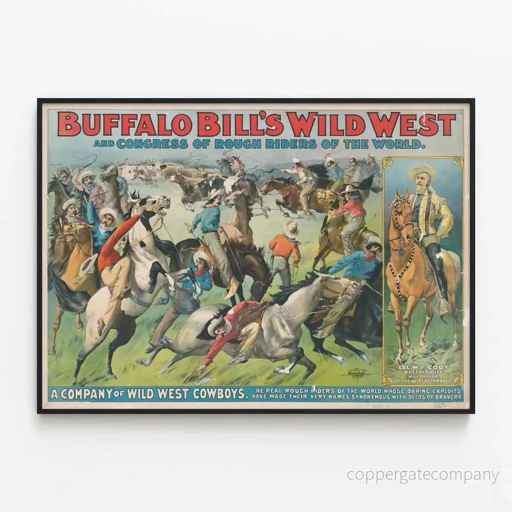 Poster av Buffalo Bills Wild West och Rough Riders kongress