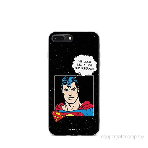 ERT GROUP mobiltelefonfodral för Iphone 7 PLUS/ 8 PLUS originalt och officiellt licensierat DC mönster Superman 037 optimalt anpassad till formen på mobiltelefonen, fodral tillverkad av TPU plast 5905131571052