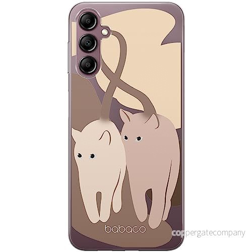 ERT GROUP mobiltelefonfodral för Samsung A14 4G/5G originalt och officiellt licensierat Babaco mönster Cats 002 optimalt anpassad till formen på mobiltelefonen, gedeeltelijk transparant 5905511827922