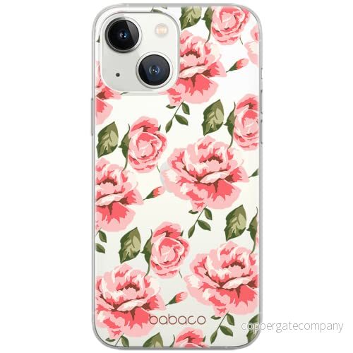 ERT GROUP mobiltelefonfodral för Apple Iphone 13 MINI originalt och officiellt licensierat Babaco mönster Flowers 013 optimalt anpassad till formen på mobiltelefonen, gedeeltelijk transparant 5903932851236