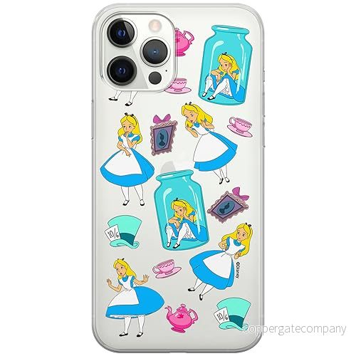ERT GROUP mobiltelefonfodral för Iphone 12 PRO MAX originalt och officiellt licensierat Disney mönster Alice 011 optimalt anpassad till formen på mobiltelefonen, gedeeltelijk transparant 5905131795106