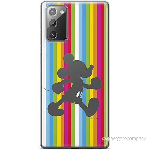 ERT GROUP mobiltelefonfodral för Samsung GALAXY NOTE 20 originalt och officiellt licensierat Disney mönster Mickey 028 optimalt anpassad till formen på mobiltelefonen, gedeeltelijk transparant 5903040449554