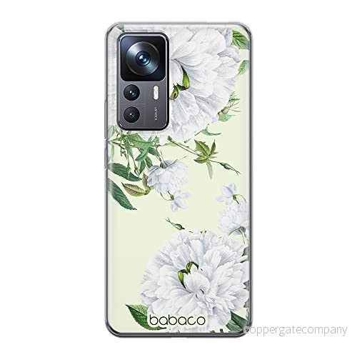 ERT GROUP mobiltelefonfodral för Xiaomi 12T/12T pro/K50 Ultra originalt och officiellt licensierat Babaco mönster Flowers 047 anpassad till formen på mobiltelefonen, fodral tillverkad av TPU plast 5905511586188