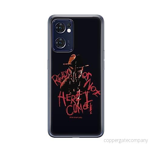 ERT GROUP mobiltelefonfodral för Oppo RENO 7 5G originalt och officiellt licensierat Horror mönster Nightmare of Elm Street 007 anpassad till formen på mobiltelefonen, fodral tillverkad av TPU plast 5905511319038