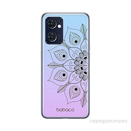 ERT GROUP mobiltelefonfodral för Oppo RENO 7 5G originalt och officiellt licensierat Babaco mönster Mandalas 001 optimalt anpassad till formen på mobiltelefonen, fodral tillverkad av TPU plast 5905511317560