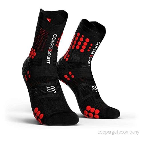 Compressport — Löparstrumpor "Pro Racing Socks V3 Trail" Trailrunning Anti bubblor optimalt stöd, förstklassig komfort och fukthantering löpning, triathlon multiaktivitet 7640174270644