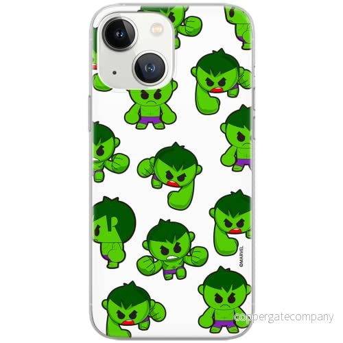 ERT GROUP mobiltelefonfodral för Iphone 13 originalt och officiellt licensierat Marvel mönster Hulk 006 Vit optimalt anpassad till formen på mobiltelefonen, fodral tillverkad av TPU plast 5904805242007