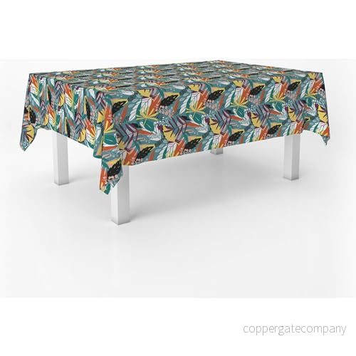 ECOMMERC3 Rektangulär bordsduk vaxduk storlek 240 x 140 cm stil, hållbarhet och lätt att rengöra för ditt bord oljeduk fläckbeständig vattentät 8435767361989