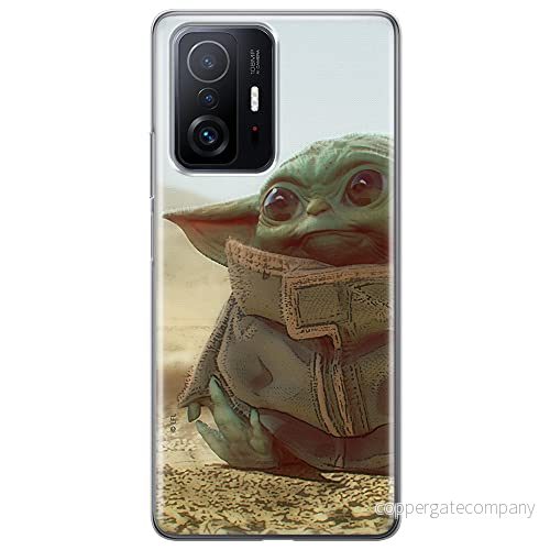 ERT GROUP mobiltelefonfodral för Xiaomi 11T 5G / PRO originalt och officiellt licensierat Star Wars mönster Baby Yoda 003 anpassad till formen på mobiltelefonen, fodral tillverkad av TPU plast 5904805563720