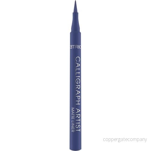 Catrice Calligraph Artist Matte Liner, Eyeliner, nr 060, blå, omedelbart resultat, färgintensiv, matt, vegansk, utan mikroplastiska partiklar, nanopartiklar fri, parfym, 1 pack (1,1 ml) 4059729398253