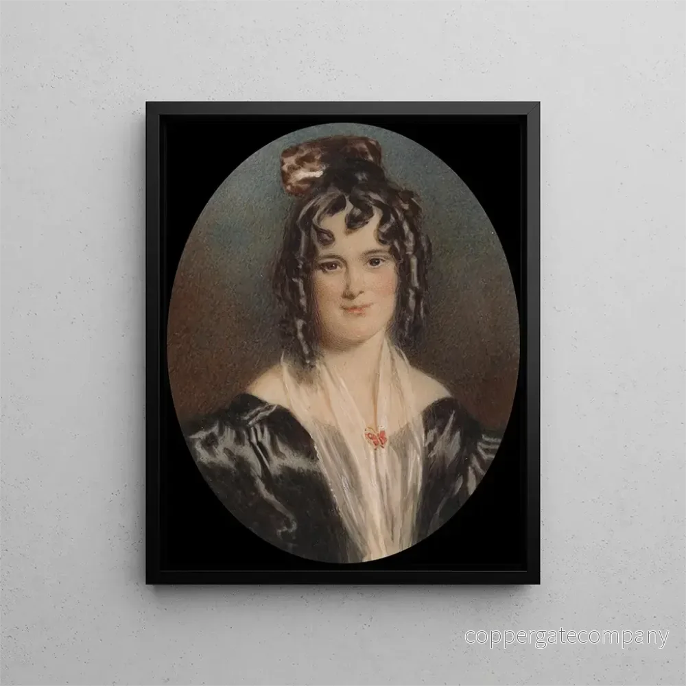 Målning Mme Mary Cawse - Alfred Edward Chalon | Konsttryck