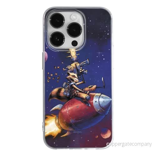 ERT GROUP mobiltelefonfodral för Apple Iphone 14 PRO originalt och officiellt licensierat Marvel mönster Rocket 007 optimalt anpassad till formen på mobiltelefonen, fodral tillverkad av TPU plast 5905131913234