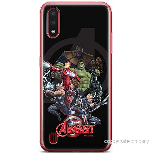 ERT GROUP mobiltelefonfodral för Samsung A01 originalt och officiellt licensierat Marvel mönster Avengers 028 optimalt anpassad till formen på mobiltelefonen, fodral tillverkad av TPU plast 5904805326226