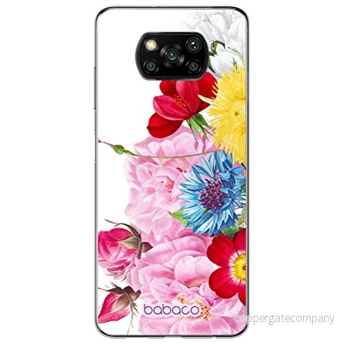 ERT GROUP mobiltelefonfodral för Xiaomi POCOPHONE X3 originalt och officiellt licensierat Babaco mönster Flowers 056 optimalt anpassad till formen på mobiltelefonen, fodral tillverkad av TPU plast 5905131359483