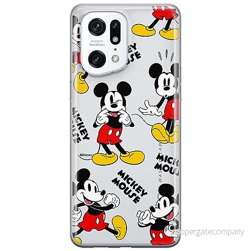 ERT GROUP mobiltelefonfodral för Oppo FIND X5 PRO originalt och officiellt licensierat Disney mönster Mickey 050 optimalt anpassad till formen på mobiltelefonen, gedeeltelijk transparant 5905795032104