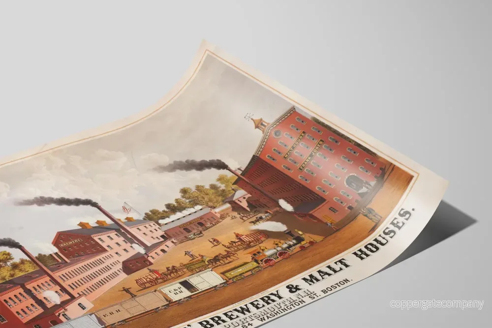 Vintageposter för Frank Jones Brewery & Malt Houses i Portsmouth - Bild 2