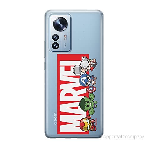 ERT GROUP mobiltelefonfodral för Xiaomi 12 / 12X originalt och officiellt licensierat Marvel mönster 010 optimalt anpassad till formen på mobiltelefonen, gedeeltelijk transparant 5905511491796