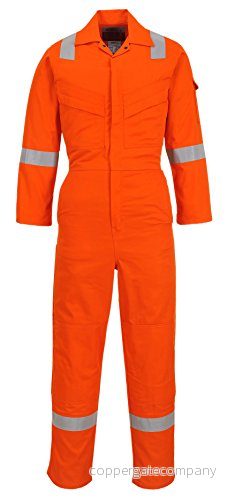 Portwest FR28 Flammesistent Lätt Vikt Antistatisk Övergripande, Svart, Regelbunden, L 5036108186679