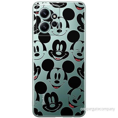 ERT GROUP mobiltelefonfodral för Xiaomi REDMI NOTE 12 4G originalt och officiellt licensierat Disney mönster Mickey 018 optimalt anpassad till formen på mobiltelefonen, gedeeltelijk transparant 5905511936877
