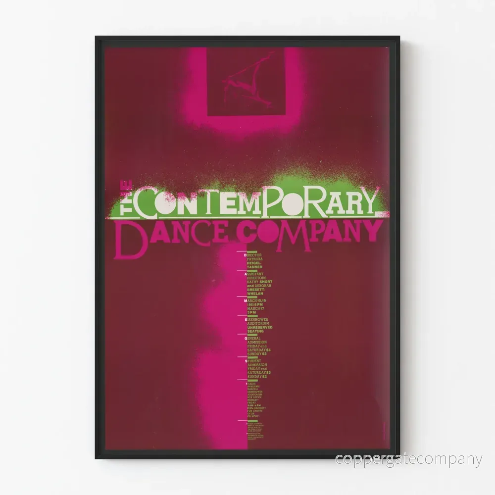 Poster Konst av samtida dans Modern design