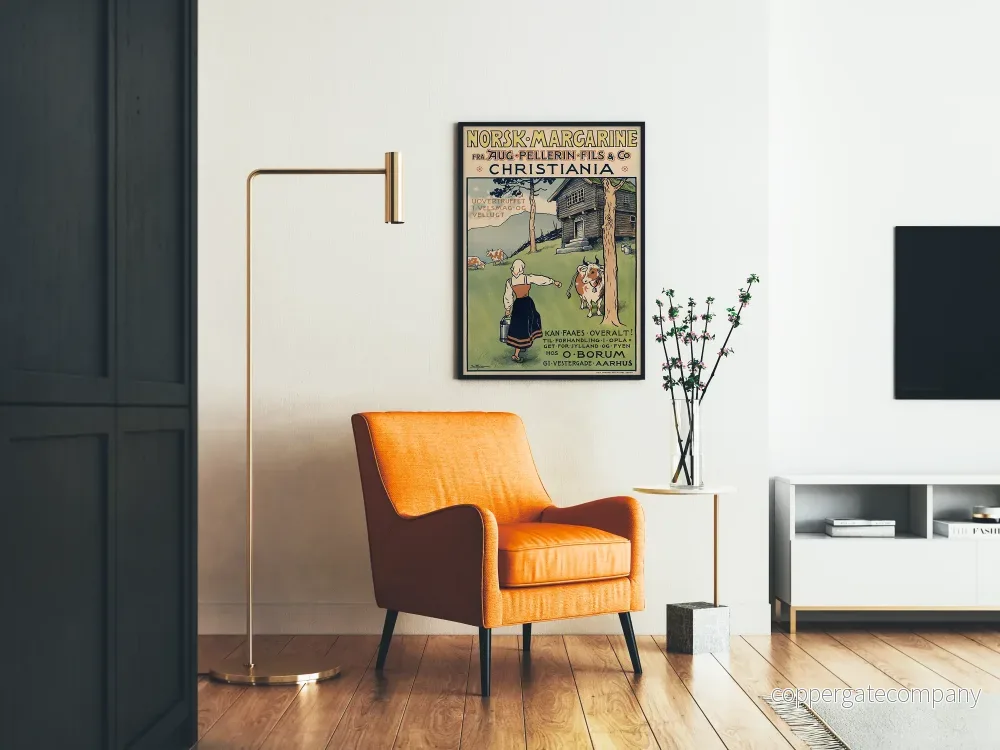 Vintage reklamposter för margarin Norsk Pellerin Fils - Bild 2