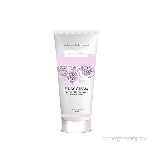 AMADERM E DAY Återfuktande dagskräm 75ml MADE IN ITALY Anti rynk antioxidant ansiktskräm för kvinnor med SPF, vitamin och antioxidanter 8059015743428