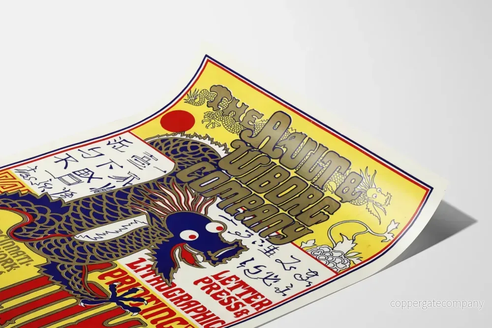 Vintageposter från Ault & Wiborg Company – Typografisk och litografisk tryckning - Bild 3