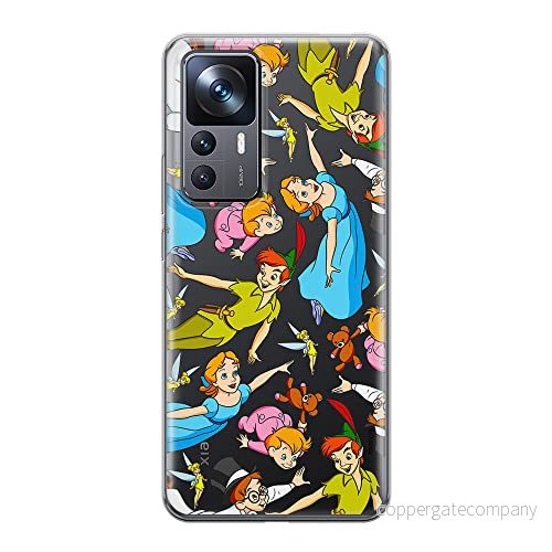 ERT GROUP mobiltelefonfodral för Xiaomi 12T/12T pro/K50 Ultra originalt och officiellt licensierat Disney mönster Peter Pan 002 anpassad till formen på mobiltelefonen, gedeeltelijk transparant 5905511587246