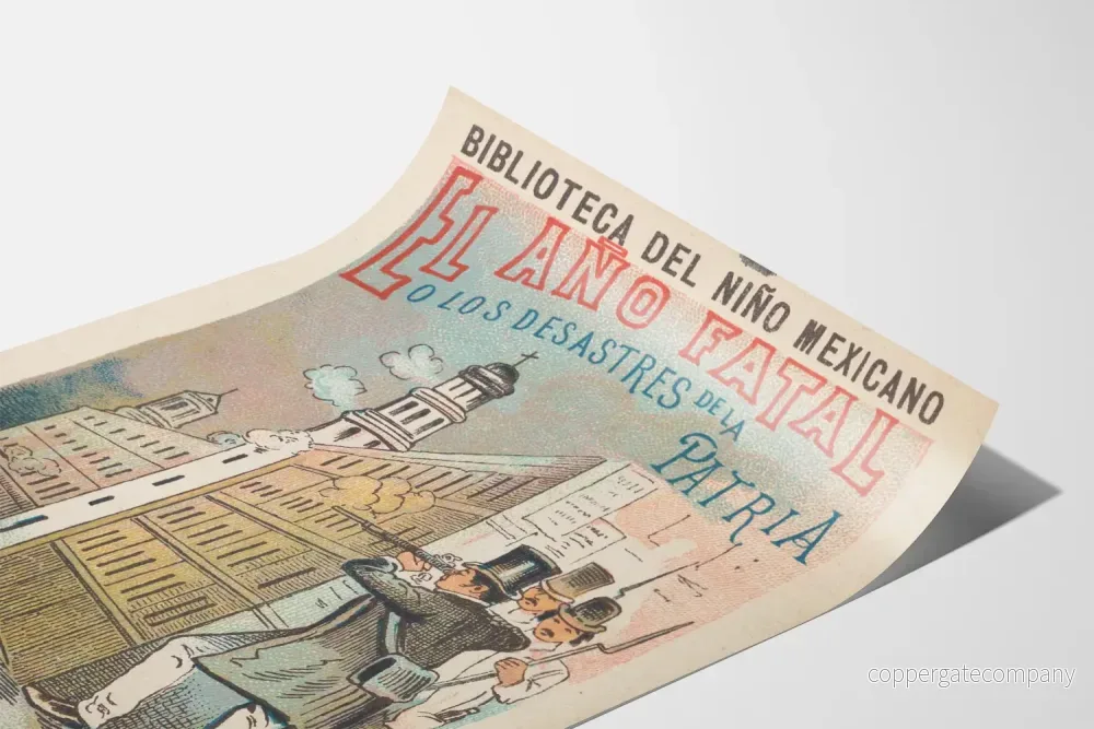 Vintageposter Mexiko El Año Fatal - historisk väggdekoration - Bild 3