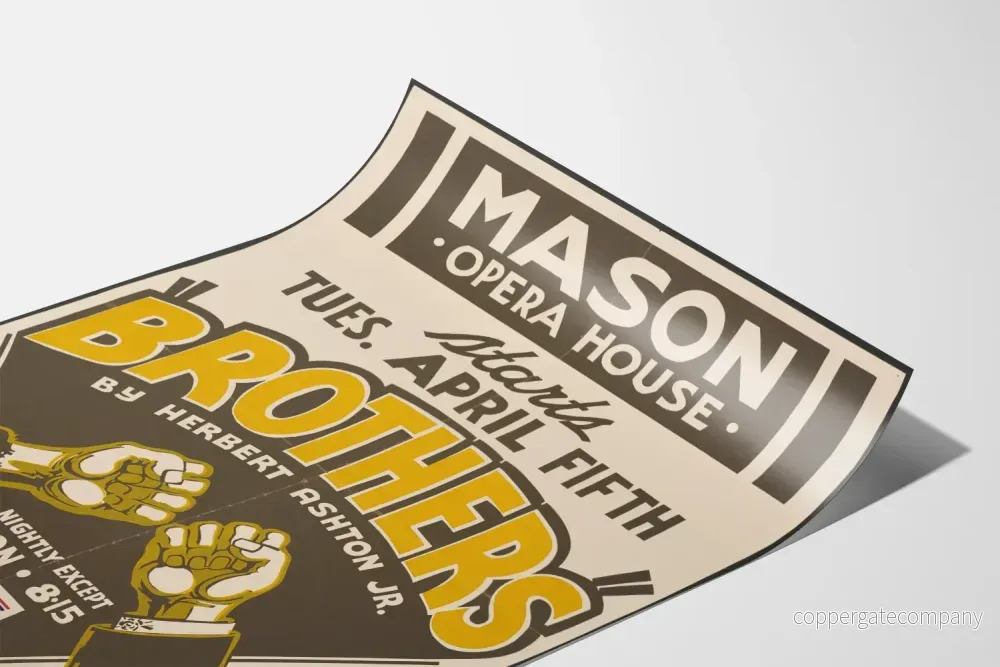 Vintageposter Brothers Théâtre Mason Opera House - Bild 3