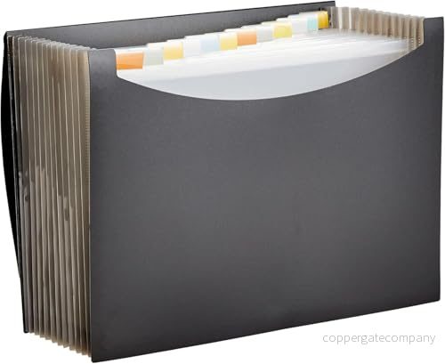 Amazon Basics dokumentmapp A4, fackmapp, svart 841710124606