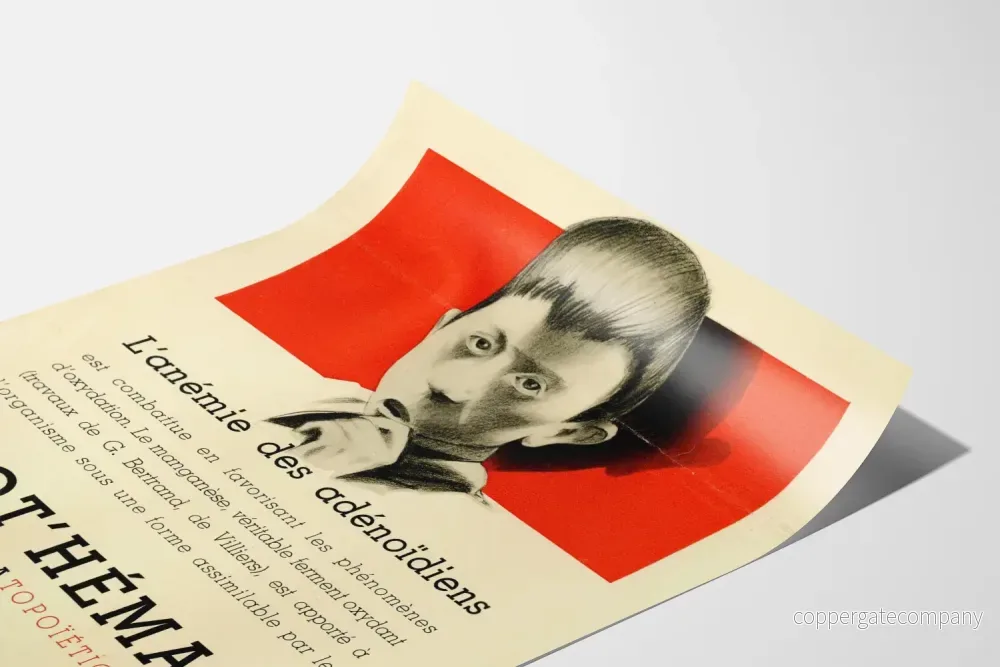 Vintage reklamposter för Tot'Héma – Retro väggdekoration för hälsa - Bild 3