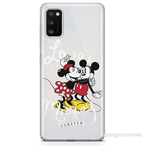 ERT GROUP mobiltelefonfodral för Samsung A41 originalt och officiellt licensierat Disney mönster Mickey & Minnie 001 optimalt anpassad till formen på mobiltelefonen, gedeeltelijk transparant 5903537510255