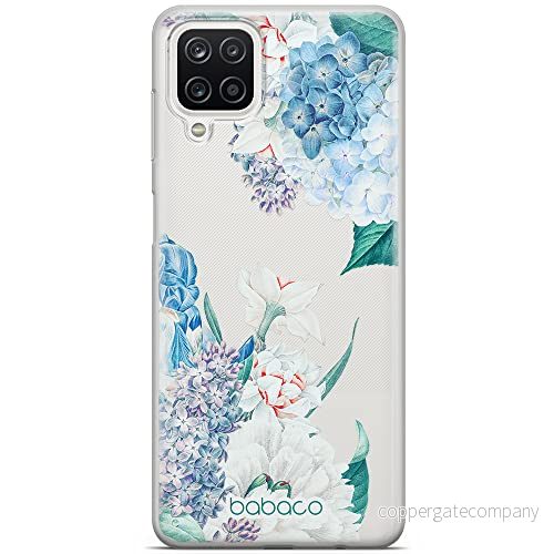 ERT GROUP mobiltelefonfodral för Samsung A12 / M12 F12 originalt och officiellt licensierat Babaco mönster Flowers 027 optimalt anpassad till formen på mobiltelefonen, gedeeltelijk transparant 5905131264909