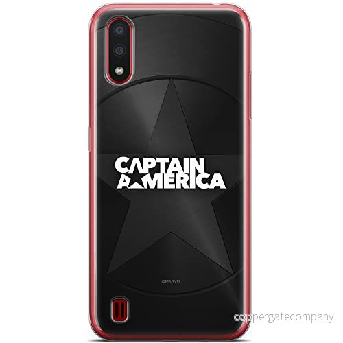 ERT GROUP mobiltelefonfodral för Samsung A01 originalt och officiellt licensierat Marvel mönster Captain America 024 optimalt anpassad till formen på mobiltelefonen, fodral tillverkad av TPU plast 5904805430985
