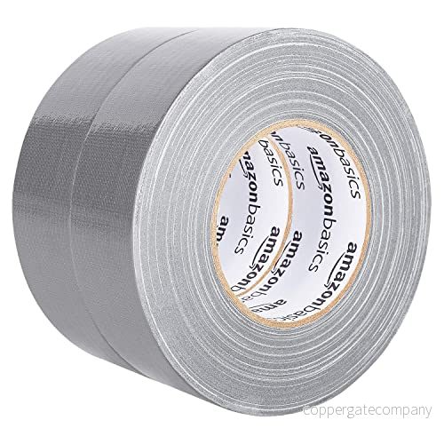 Amazon Basics Användbar tejp, 5 cm B x 54,8 m, silver, 2 rullar 811540031047