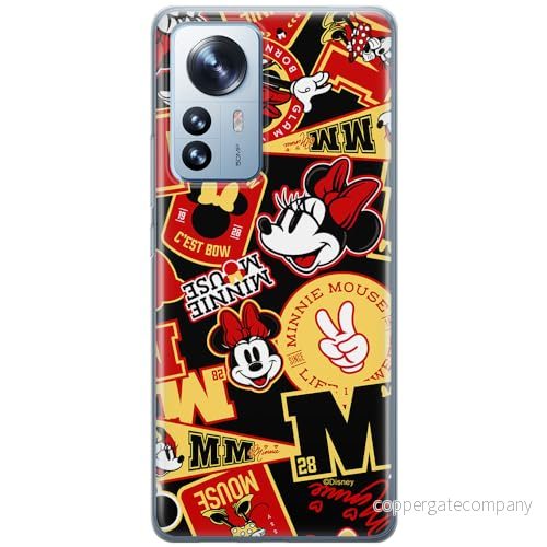 ERT GROUP mobiltelefonfodral för Xiaomi 12 / 12X originalt och officiellt licensierat Disney mönster Minnie 074 optimalt anpassad till formen på mobiltelefonen, fodral tillverkad av TPU plast 5905795026547