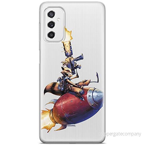 ERT GROUP mobiltelefonfodral för Samsung M52 5G originalt och officiellt licensierat Marvel mönster Rocket 007 optimalt anpassad till formen på mobiltelefonen, gedeeltelijk transparant 5904805488245